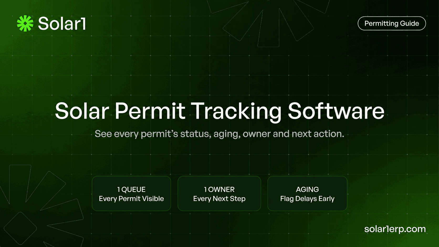 Solar Permit Tracking Software