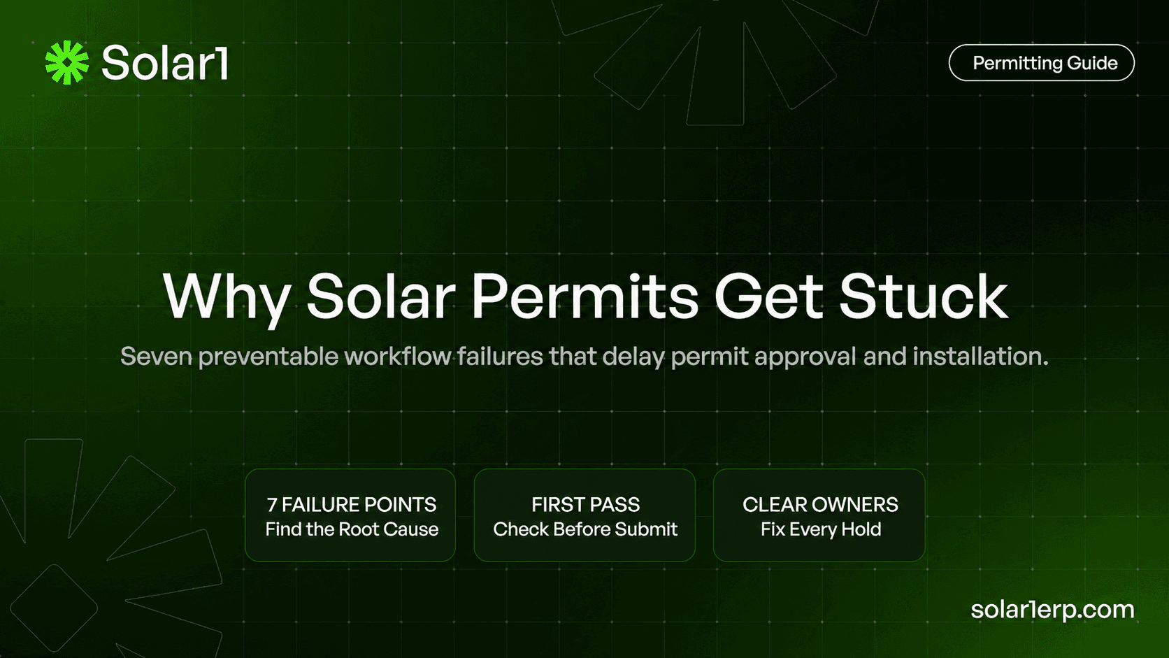 Why solar permits get stuck