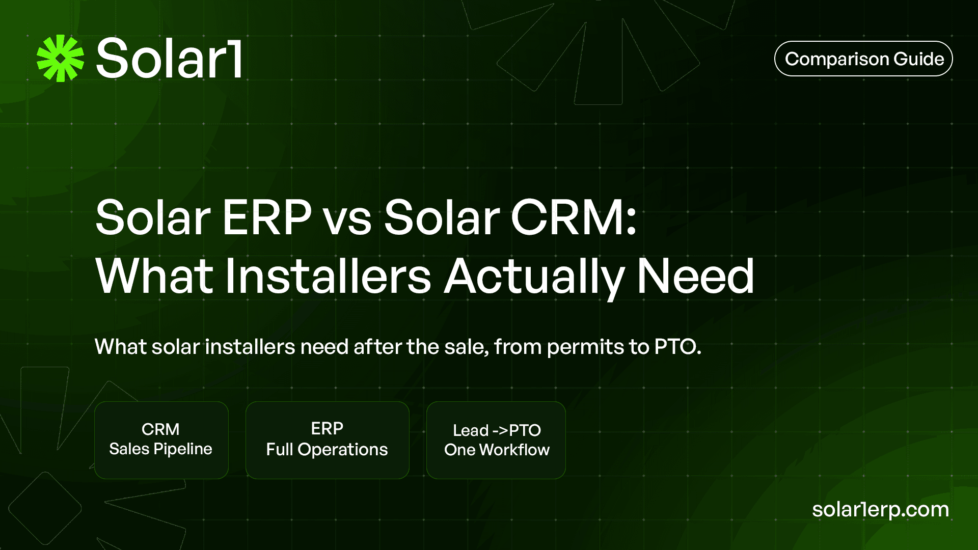 Solar ERP vs CRM